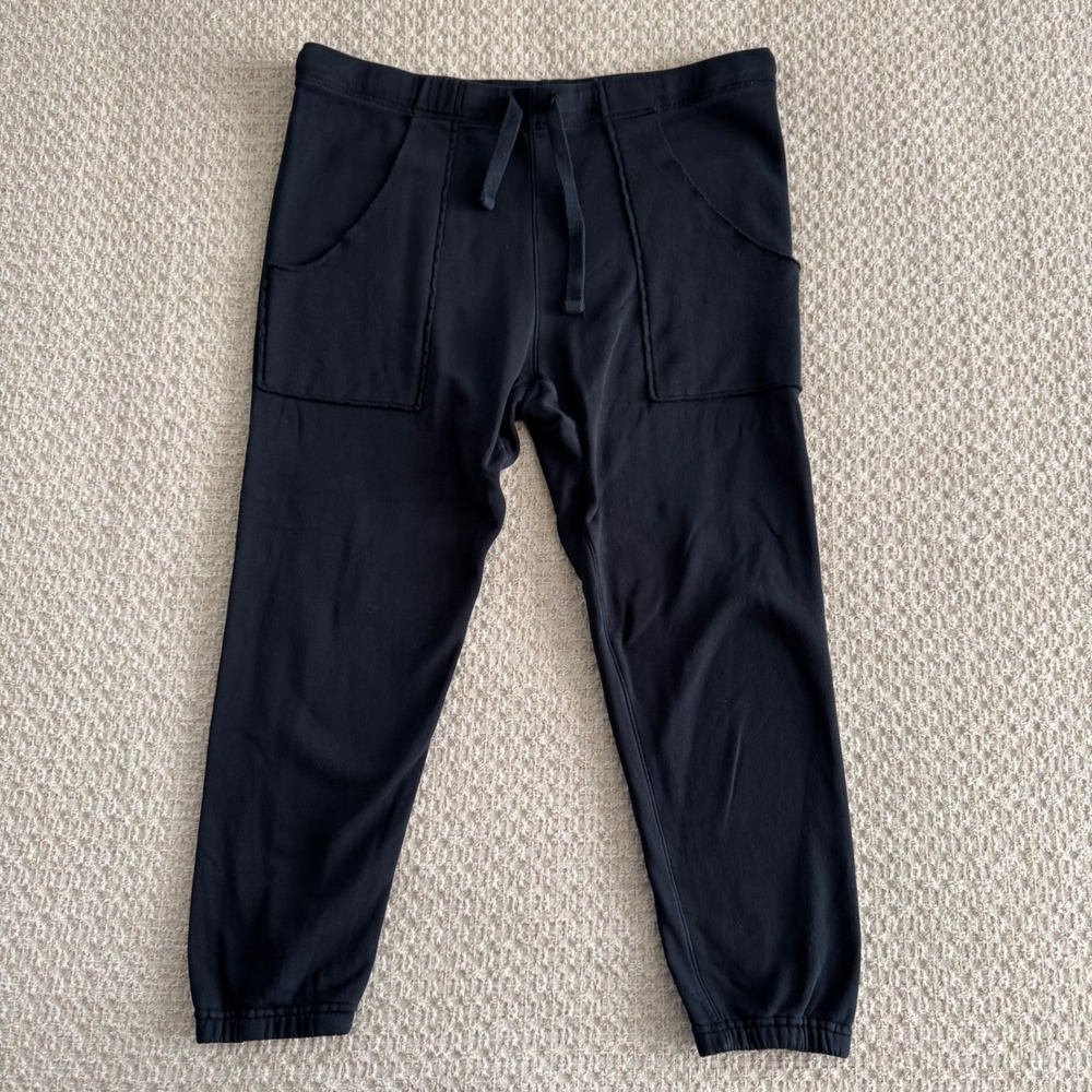 Frank & Eileen Eamon British Navy Jogger Sweatpants Raw Edge Pockets Casual  XL